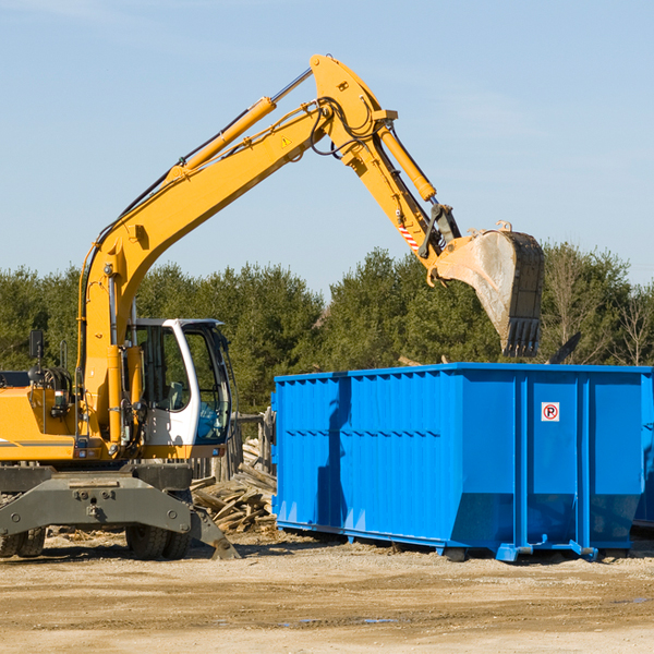 are there any restrictions on where a residential dumpster can be placed in Orange Virginia